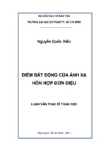 điểm bất động của ánh xạ hỗn hợp đơn điệu