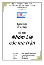 Nhóm lie các ma trận