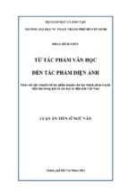 Từ tác phẩm văn học đến tác phẩm điện ảnh