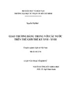 Giao thương đàng trong với các nước trên thế giới thế kỷ xvii   xviii