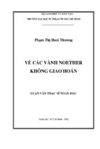 Về các vành noether không giao hoán