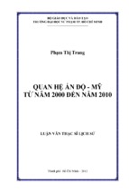 Quan hệ ấn độ   mỹ từ năm 2000 đến năm 2010