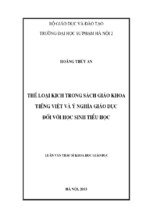 Thể loại kịch trong sách giáo khoa tiếng việt và ý nghĩa giáo dục đối với học sinh tiểu học (lv01657)