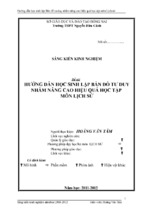 Skkn hướng dẫn học sinh lập bản đồ tư duy nhằm nâng cao hiệu quả học tập môn lịch sử.