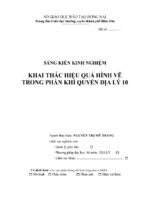 Skkn khai thác hiệu quả hình vẽ trong phần khí quyển địa lý 10.