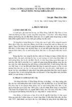 Skkn tăng cường giáo dục về tài nguyên biển đảo qua hoạt động ngoại khoá đia lý.