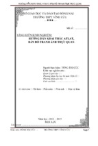 Skkn hướng dẫn khai thác atlat, bản đồ tranh ảnh trực quan