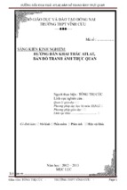 Skkn hướng dẫn khai thác atlat, bản đồ tranh ảnh trực quan