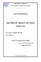 đặc điểm sử thi dân tộc chăm ở phú yên