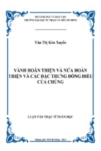 Vành hoàn thiện và nửa hoàn thiện và các đặc trưng đồng điều của chúng