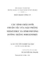 Các tính chất dưới chuẩn tắc của mặt phẳng niemytzky và bình phương đường thẳng sorgenfrey