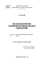 Tiếp cận khái niệm phương trình và phép biến đổi phương trình bậc nhất một ẩn ở trường phổ thông