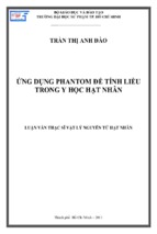 ứng dụng phantom để tính liều trong y học hạt nhân