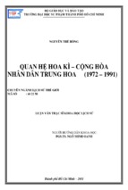 Quan hệ hoa kì – cộng hòa nhân dân trung hoa (1972 – 1991)