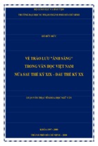 Về trào lưu ánh sáng trong văn học việt nam nửa sau thế kỷ xix – đầu thế kỷ xx