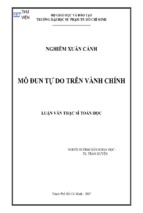 Mô đun tự do trên vành chính