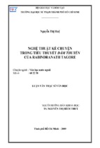Nghệ thuật kể chuyện trong tiểu thuyết đắm thuyền của rabindranath tagore