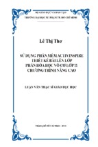 Sử dụng phần mềm activinspire thiết kế bài lên lớp phần hóa học vô cơ lớp 11 chương trình nâng cao”