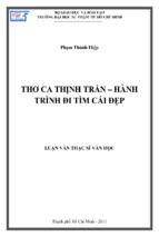 Thơ ca thịnh trần – hành trình đi tìm cái đẹp