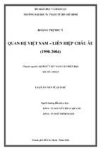 Quan hệ việt nam – liên hiệp châu âu (1990 2004)