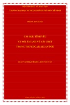 Cái đẹp, tình yêu và nỗi ám ảnh về cái chết trong thơ edgar allan poe