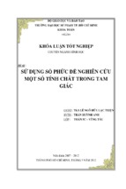 Sử dụng số phức để nghiên cứu một số tính chất trong tam giác