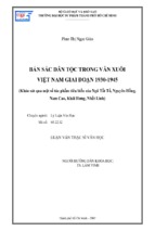 Bản sắc dân tộc trong văn xuôi việt nam giai đoạn 1930 1945