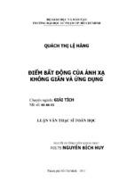 điểm bất động của ánh xạ không giãn và ứng dụng