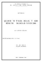 Quan hệ việt nam – hoa kỳ từ khi bình thường hóa đến năn 2006