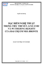 đặc điểm nghệ thuật trong tiểu thuyết jane eyre và wuthering heights của hai chị em nhà bronte