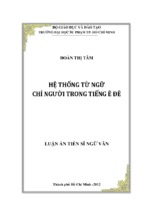 Hệ thống từ ngữ chỉ người trong tiếng ê đê