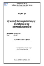 Thực trạng và một số biện pháp quản lý thiết bị dạy học ở các trường thcs huyện phong điền, thành phố cần thơ