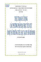 Thực trạng sử dụng các ppdh tích cực ở một số trường tiểu học tại tp.hcm