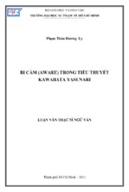 Bi cảm (aware) trong tiểu thuyết kawabata yasunari