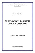 Những cách tân kịch của a.p. chekhov