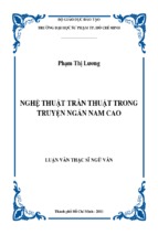 Nghệ thuật trần thuật trong truyện ngắn nam cao