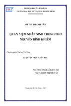 Quan niệm nhân sinh trong thơ nguyễn bỉnh khiêm