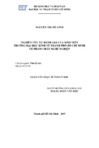 Nghiên cứu tự đánh giá của sinh viên trường đại học kinh tế thành phố hồ chí minh về phẩm chất nghề nghiệp