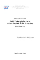 định lí farkas mở rộng cho hệ có chứa ràng buộc lồi đảo và ứng dụng