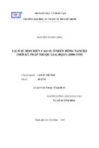 Lịch sử đồn điền cao su ở miền đông nam bộ thời kỳ pháp thuộc giai đọan (1898 1939)