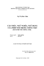 Cấu trúc, ngữ nghĩa, ngữ dụng  của phép nối trong tiếng việt (so sánh với tiếng anh)