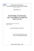 Người phụ nữ hiện đại  qua cái nhìn của một số  nhà văn nữ