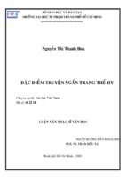 Con người và vùng đất nam bộ trong truyện ngắn trang thế hy