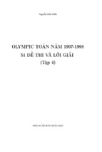 Tuyển tập đề thi olympic toán các nước [6 tập   có lời giải]   tập 4