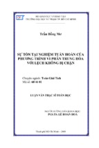 Sự tồn tại nghiệm tuần hoàn của phương trình vi phân trung hòa với lệch không bị chặn