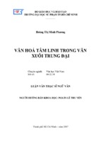 Văn hoá tâm linh trong văn xuôi trung đại