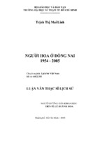 Người hoa ở đồng nai 1954   2005