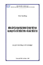 đóng góp của phạm thái trong văn học việt nam giai đoạn nửa cuối thế kỷ xviii – nửa đầu thế kỷ xix