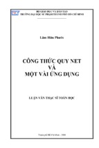 Công thức quy net và một vài ứng dụng