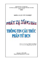 Phát xạ sóng hài và thông tin cấu trúc phân tử hcn